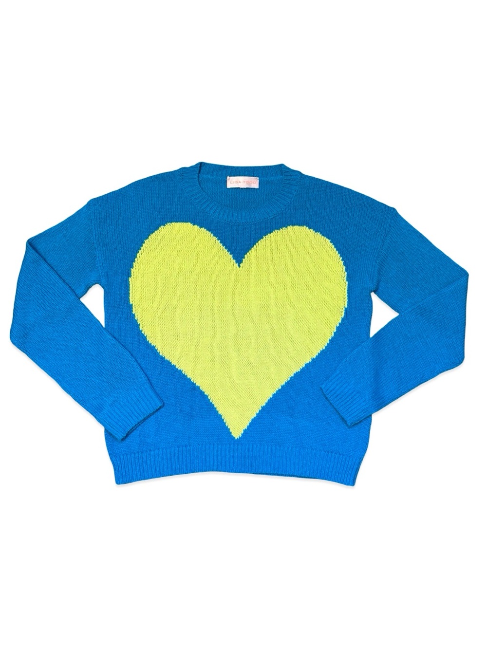 Lisa Todd Amore Mio Heart Sweater Oversized Women’s Estimated Size XS/S